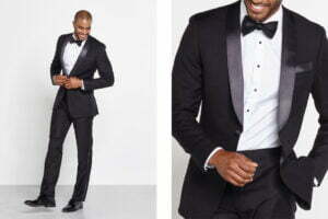 garnitur idealny na przyjęcie black tie
